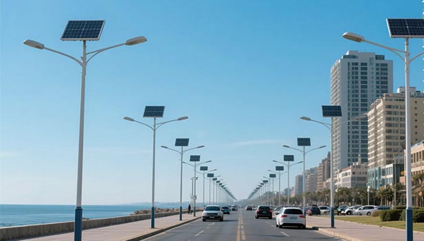 solar street light pole